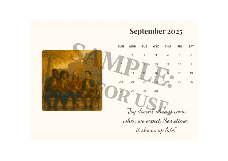 QuillSmiths 2025 Calendar - Breathe • Shine • Love (Printable Download) - Image 6