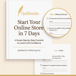 Start Your Online Store in 7 Days – Printable + Fillable PDF Checklist