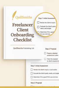 Freelancer Client Onboarding Checklist – Printable + Fillable PDF